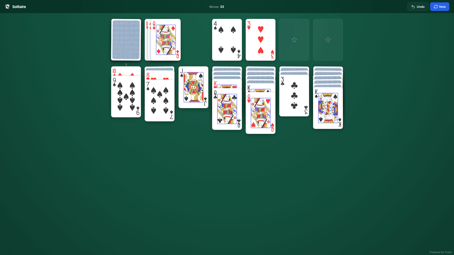 Klondike screenshot